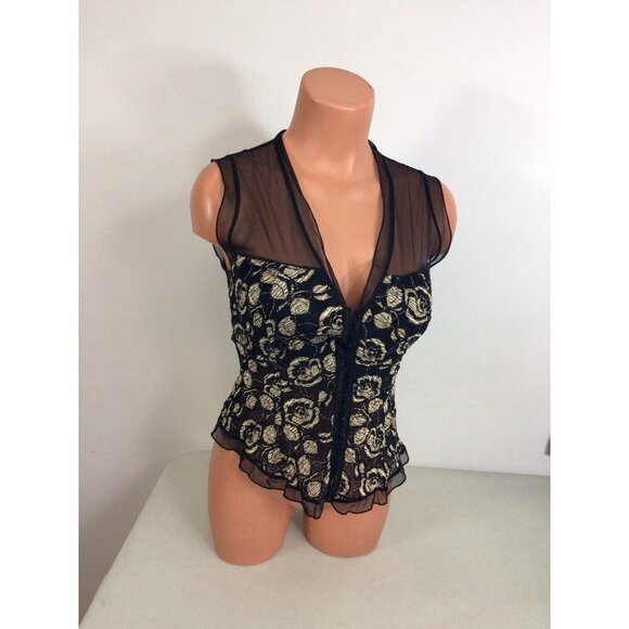 Papillon Blanc Lace Bustier Top Womens Medium - Picture 3 of 7